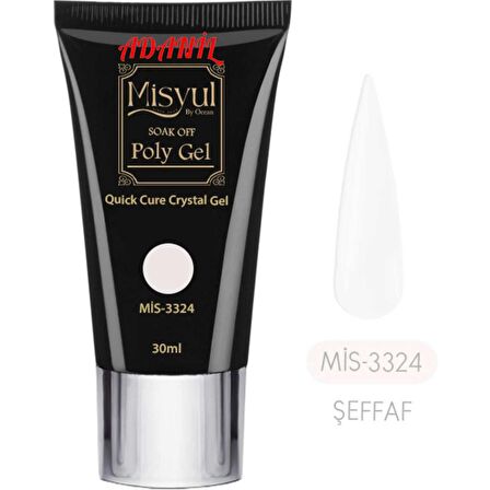 Adanil Misyul Profesyonel 30 ml Şeffaf Poly Gel 3324 Akrilik Jel