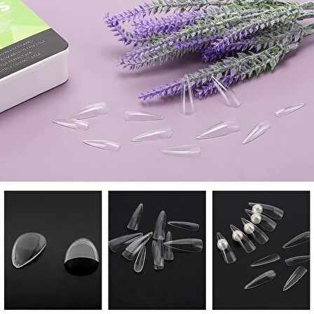 Adanil Yeni Nesil Medium Stiletto Jel Tips Kolay Kullanım Hızlı İşlem 550 Adet