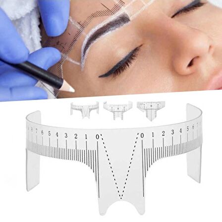 Adanil Microblading Kalıcı Makyaj Plastik Kaş Ölçüm Cetveli