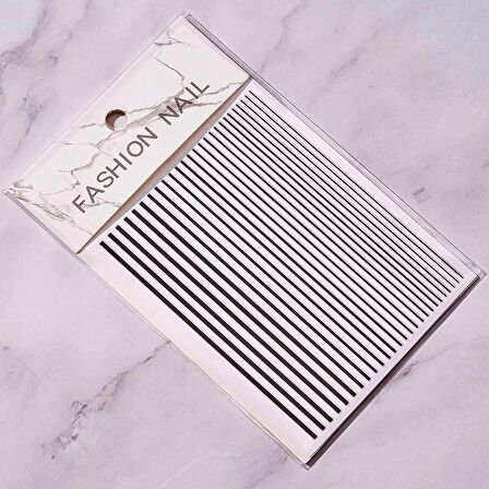 Adanil Nail Art Kendinden Yapışkanlı Şerit Sticker Siyah
