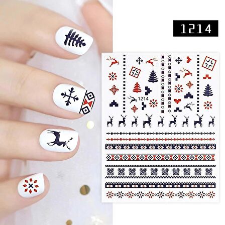 Adanil Geyik ve Noel Desenleri Sticker J0-1214