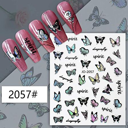 Adanil Hologram Kelebek Spirit Sticker J0-2057