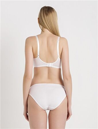 5738 - Düz Kumaşlı İnce Süngerli Büyük Beden Toparlayıcı Sütyen