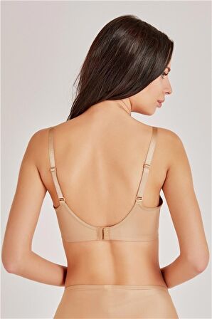 Basic İnce Süngerli Büyük Beden Toparlayıcı Sütyen- 5738