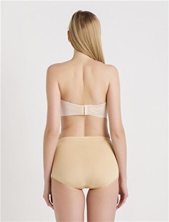 7038 - Düz Kumaşlı Büyük Beden İnce Süngerli Askısız Sütyen