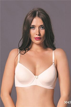 3045 - İnce Süngerli Düz Kumaşlı Sütyen