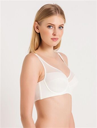 3983 - Süngersiz Düz Kumaşlı Toparlayıcı Sütyen