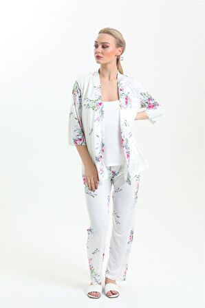 32630 - Penye 3lü Pijama Takım