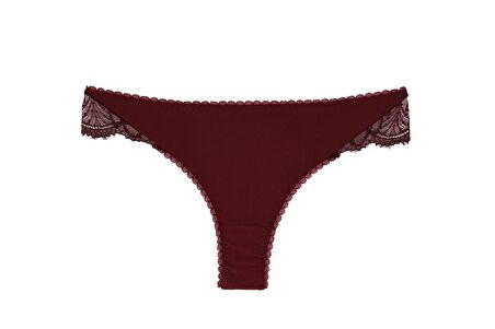 385 - Önü Kumaş,Arkası Dantel Normal Külot