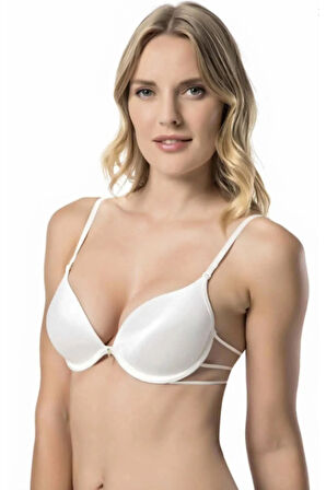 Desteksiz Dolgusuz Küçük Beyaz Sütyen