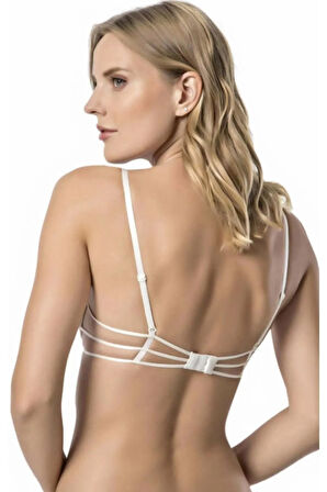 Desteksiz Dolgusuz Küçük Beyaz Sütyen