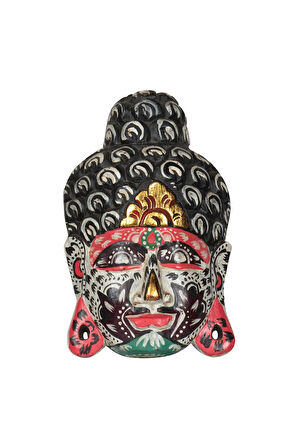 Ahsap Buda Maske El Yapımı Dekoratif Duvar Tablosu