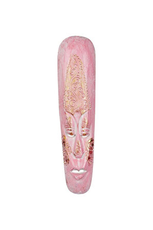 Dekoratif Duvar Objesi Ahşap Kötü Ruhları Uzaklaştıran Maske