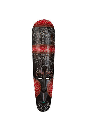 Dekoratif Duvar Objesi Ahşap Kötü Ruhları Uzaklaştıran Maske