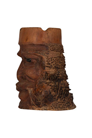 Küllük Ahşap Dekoratif Kül Tablası El Yapımı