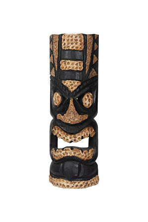 Dekoratif Duvar Objesi Ahşap Kötü Ruhları Uzaklaştıran Maske