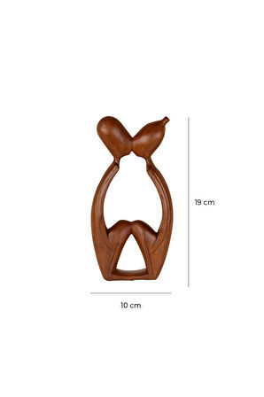 Ev & Ofis Dekoru Hediyelik Ağaç Oyma 19 cm x 10 cm