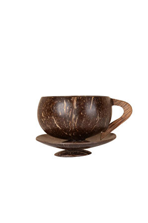 Doğal Hindistan Cevizi Fincan Seti – El Yapımı