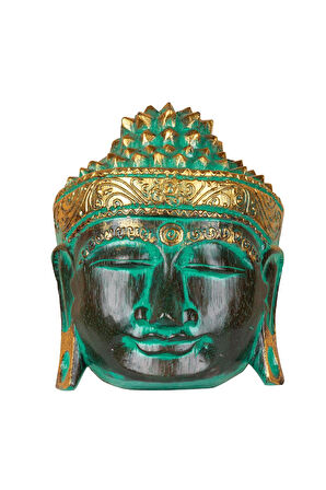 Ahsap Buda Maske El Yapımı Dekoratif Duvar Tablosu