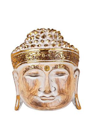 Ahsap Buda Maske El Yapımı Dekoratif Duvar Tablosu