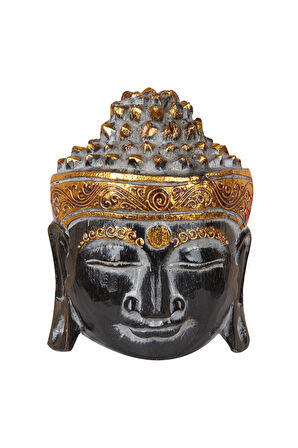 Ahsap Buda Maske El Yapımı Dekoratif Duvar Tablosu