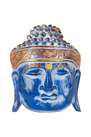 Ahsap Buda Maske El Yapımı Dekoratif Duvar Tablosu