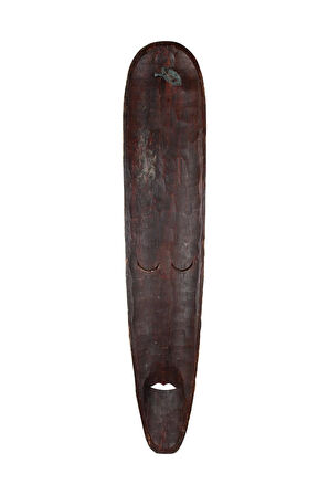 Dekoratif Duvar Objesi Ahşap Aborjin Maske  18 cm x 100 cm
