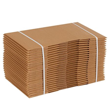 20x12,5x7,5-500 Adet Kesimli Karton Kutu - Internet Ve Kargo Kutusu
