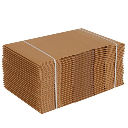 25x16x10-100 Adet Kesimli Karton Kutu - Internet Ve Kargo Kutusu