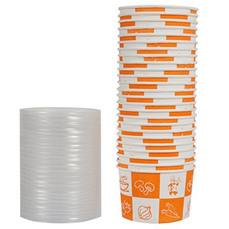  Kapaklı Çorba Kasesi 16 Oz - 100 Adet