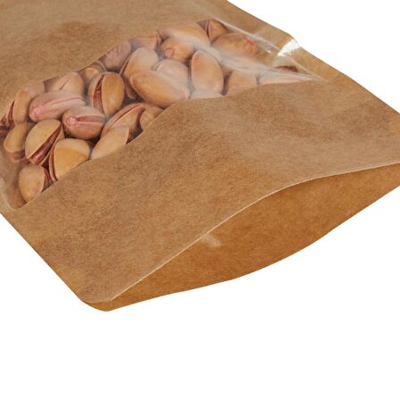 20 Cm X 30 Cm+ 5 Cm -200 Adet Kraft Dar Pencereli Doypack