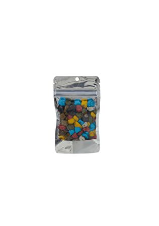 8,5 Cm x 14,5 Cm + 2,5 Cm -200 Adet Şeffaf Metalize Doypack