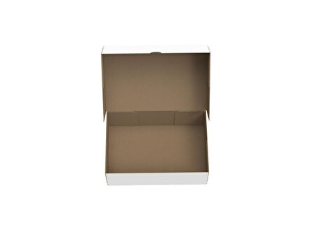 30x20x10 - Beyaz Kesimli Karton Kutu - Internet Ve Kargo Kutusu - 100 Adet