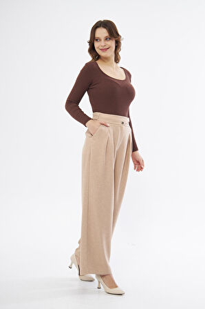 Bol Paça Yünefekt Pantolon