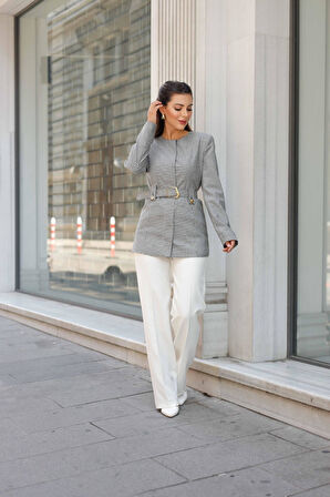 Gold Kemerli Pötikare Takım Siyah