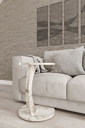 Tekerlekli C Sehpa Mdf, Yan Sehpa, Zigon Sehpa, Servis Sehpası, Laptop Sehpası, Sehpa