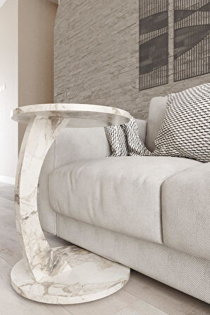 Tekerlekli C Sehpa Mdf, Yan Sehpa, Zigon Sehpa, Servis Sehpası, Laptop Sehpası, Sehpa