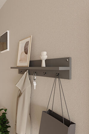 Modern Duvar Askılık | Hol Askılık | Duvar Askılık | Portmanto | Vestiyer 80 cm