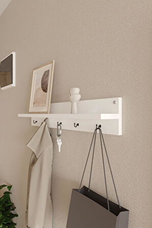 Modern Duvar Askılık | Hol Askılık | Duvar Askılık | Portmanto | Vestiyer 80 cm