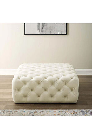 Kapitoneli Kare Puf/bench/orta Sehpa 100*100 Cm Yükseklik 40 Cm