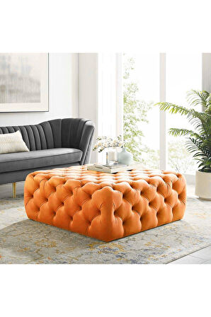 Kapitoneli Kare Puf/bench/orta Sehpa 100*100 Cm Yükseklik 40 Cm
