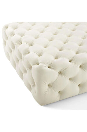 Kapitoneli Kare Puf/bench/orta Sehpa 70*70 Cm Yükseklik 40 Cm