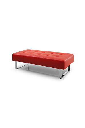Metal Ayaklı Bench - Suni Deri Döşeme 45*120 Cm Yükseklik 40 Cm