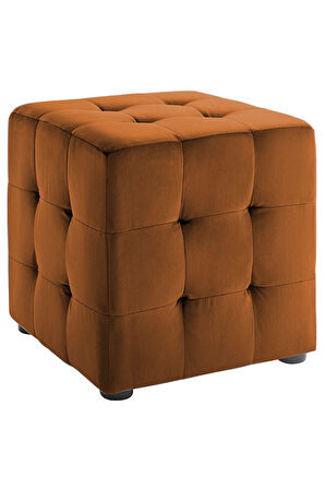 Kiremit Kare Puf Dikişli En*boy 42*42 Cm