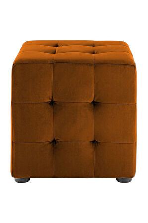 Kiremit Kare Puf Dikişli En*boy 42*42 Cm