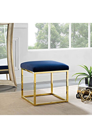 Chic Mini Metal Ayaklı Puf 40x40 cm
