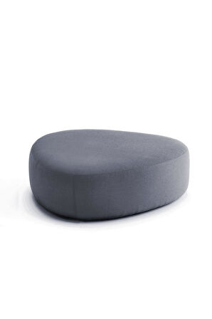 Stone Maxi Üçgen Asimetrik Puf / Orta Sehpa / 75x75 cm H:40 cm
