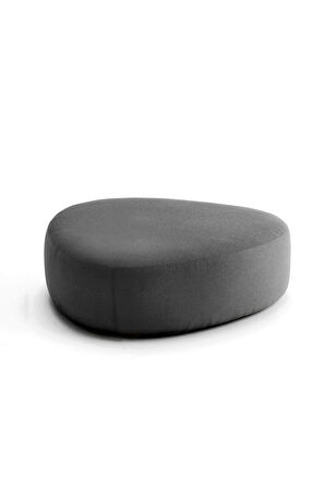 Stone Maxi Üçgen Asimetrik Puf / Orta Sehpa / 75x75 cm H:40 cm