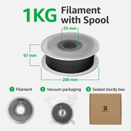 Bambu Lab PLA Basic Turuncu Filament 1.75mm 1 Kg - Makaralı