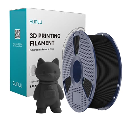 Sunlu Siyah PLA Mat Filament - 1.75mm - 1 Kg